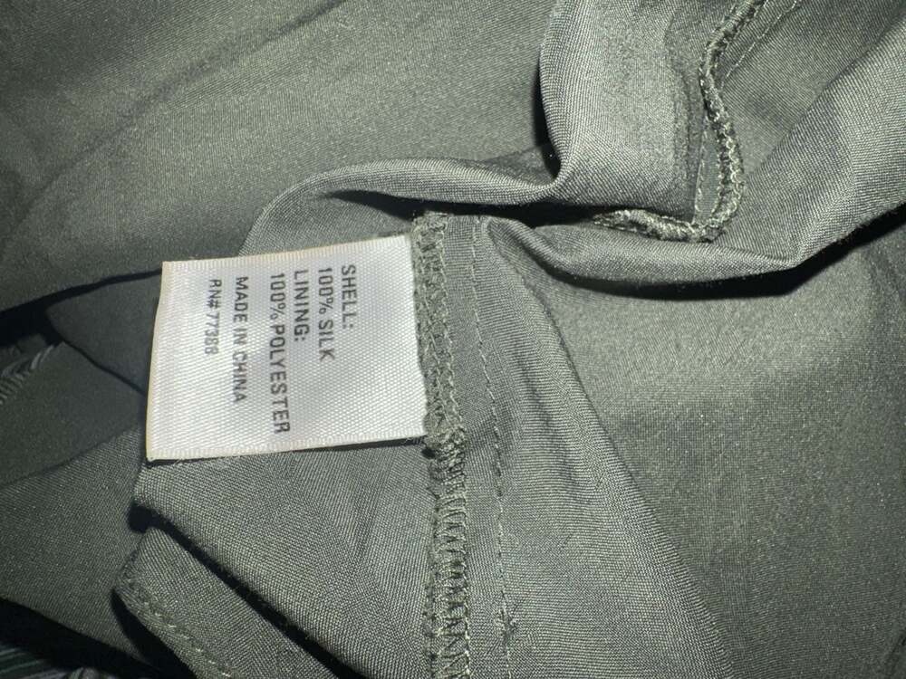 Broadway & Broome Anthropologie 100% Silk Abstract Stripe Mini Dress - Picture 8 of 11
